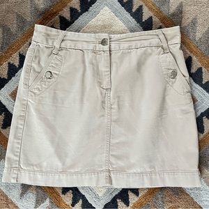 J CREW Classic Twill Chino Skirt